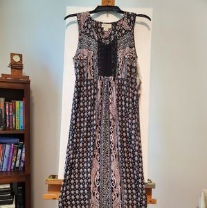 Ankle length summer dress.